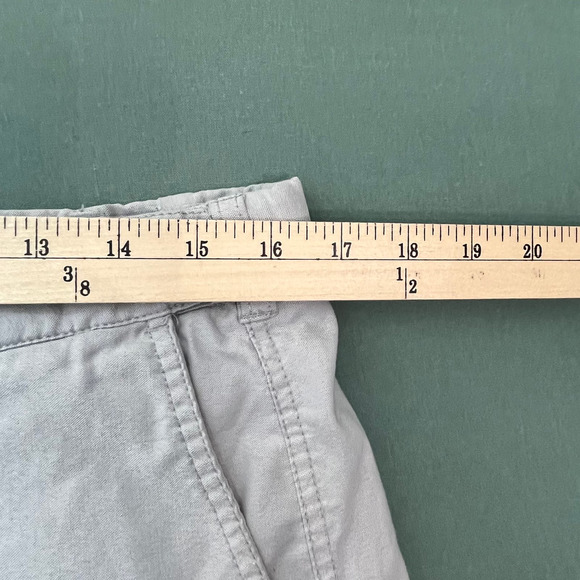 Southern Shirt‎ Shorts Mens Size 34 Gray Chino Khaki Flat Front Casual Preppy - Picture 9 of 10